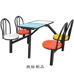 合肥徽裕供应马鞍山连体快餐桌椅，专注安徽快餐桌椅品质服务